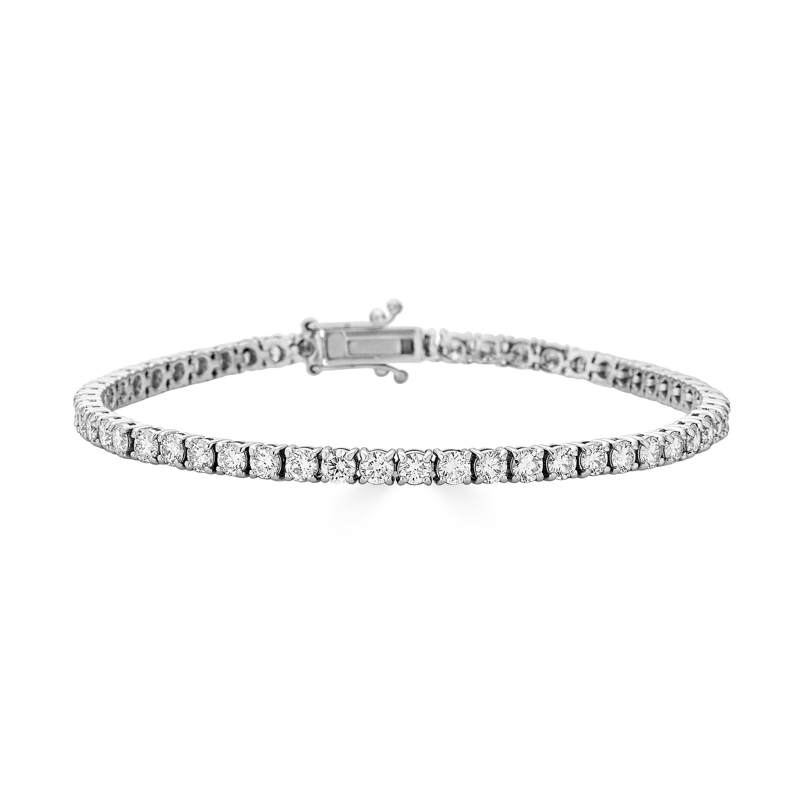 Ava 5ct Tennis Bracelet 14K White Gold