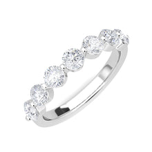 Tanya Round 1.00ct Half Eternity Band 14K White Gold