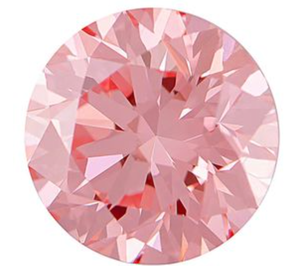 Rosé Pink Round Diamond Studs 3cttw