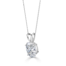 Vida Classic 14K WG Oval Solitaire 2.00ct Lab Grown Diamond Pendant