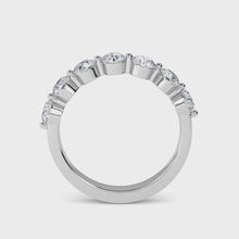 Tanya Round 1.00ct Half Eternity Band 14K White Gold